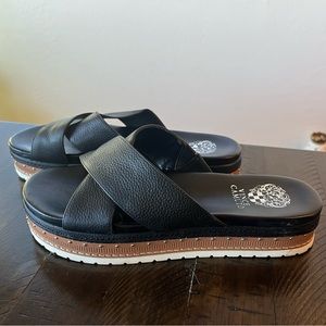 Black Vince Camuto slides